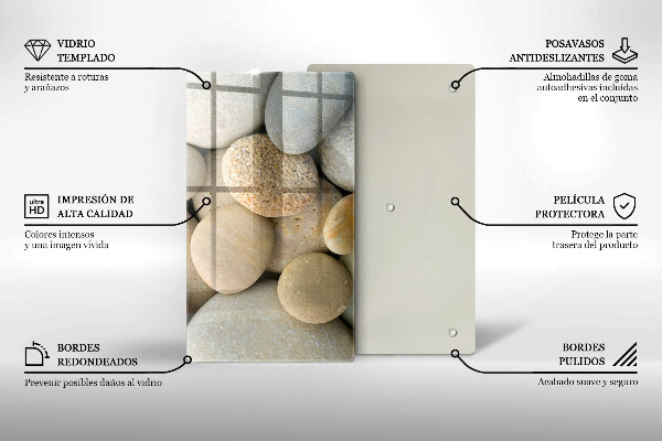 Copri piano induzione Modello di pietre ovali