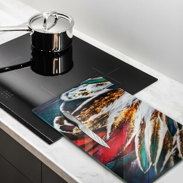 Copri piano induzione Piume di uccelli boho