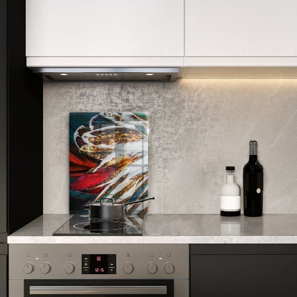 Copri piano induzione Piume di uccelli boho