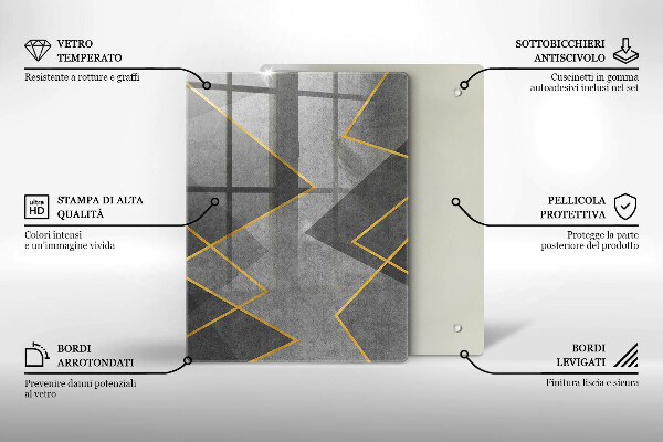 Copri piano cottura Forme taglienti
