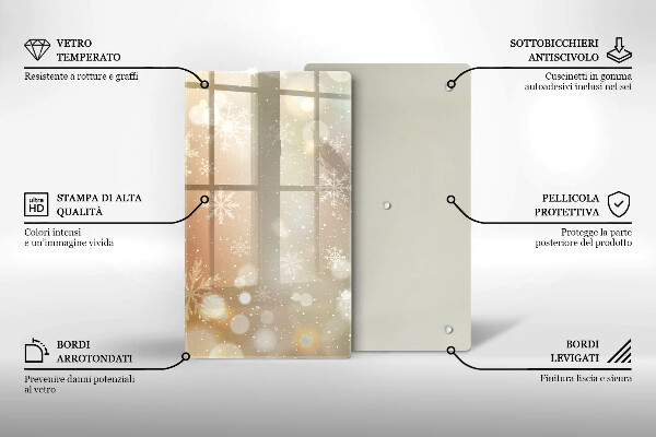 Copri piano cottura Fiocchi di neve