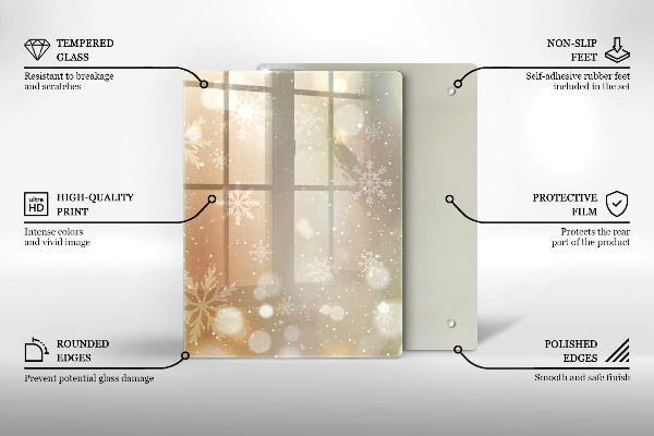 Copri piano cottura Fiocchi di neve