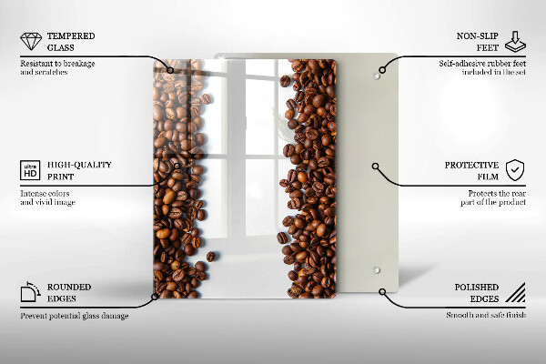 Copri piano cottura Chicchi di caffè