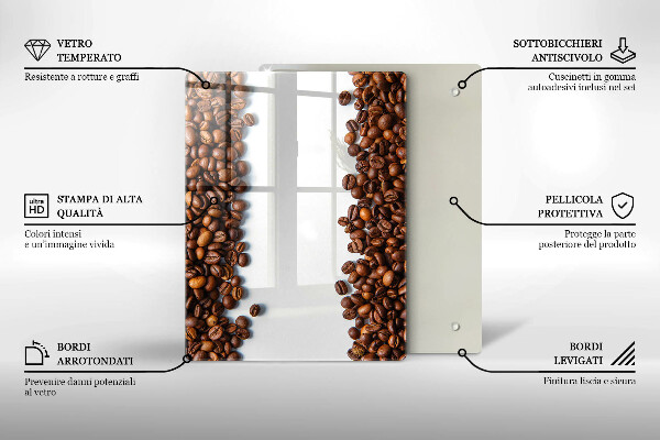 Copri piano cottura Chicchi di caffè