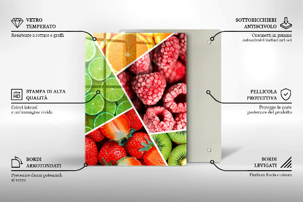 Copri piano cottura Frutti colorati