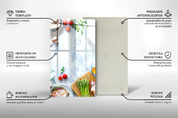 Copri piano cottura Ingredienti in cucina