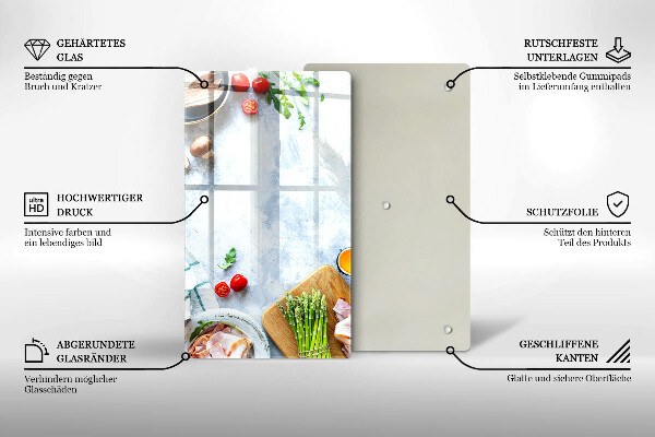 Copri piano cottura Ingredienti in cucina