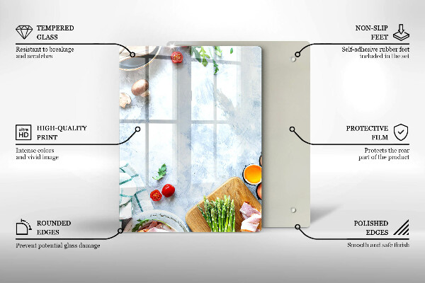 Copri piano cottura Ingredienti in cucina