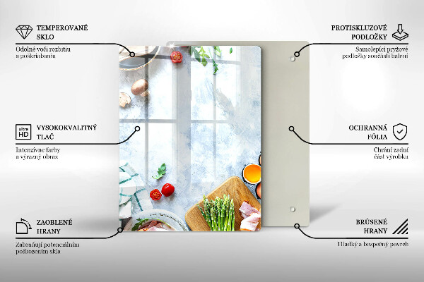 Copri piano cottura Ingredienti in cucina