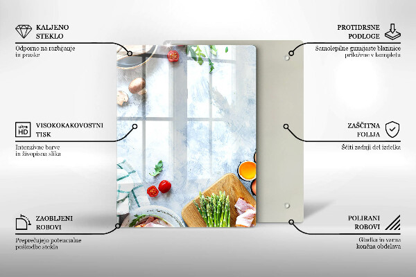 Copri piano cottura Ingredienti in cucina