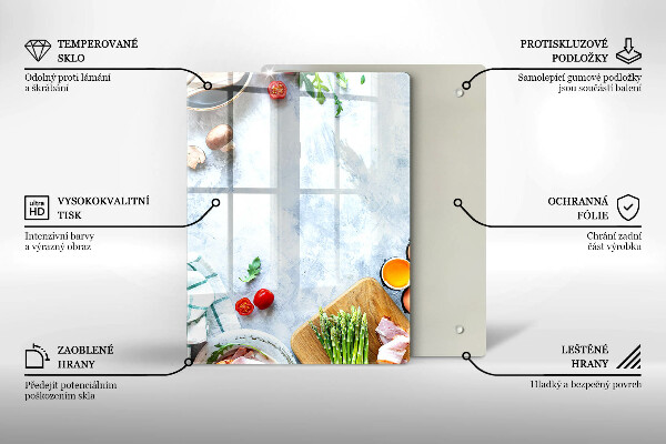 Copri piano cottura Ingredienti in cucina