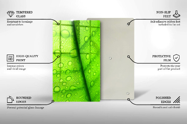 Copri piano cottura Primo piano di una foglia