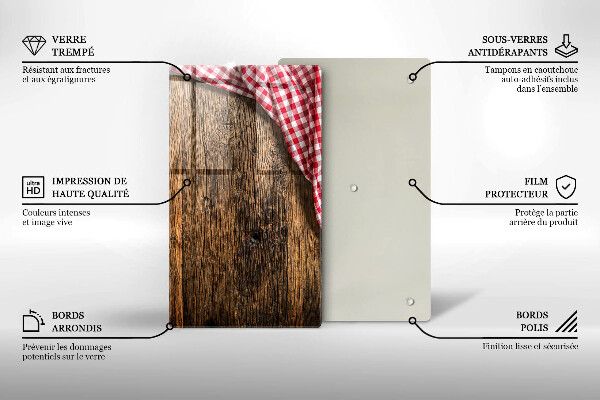 Copri piano cottura Tavolo di legno