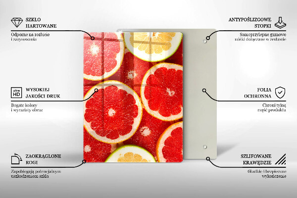 Copri piano cottura Fette di pompelmo