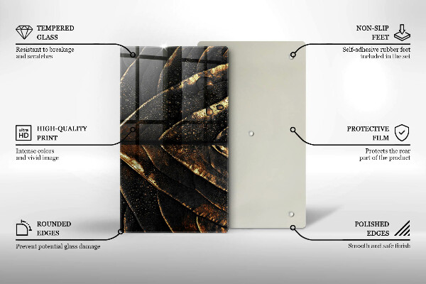 Copri piano cottura Foglia d'oro