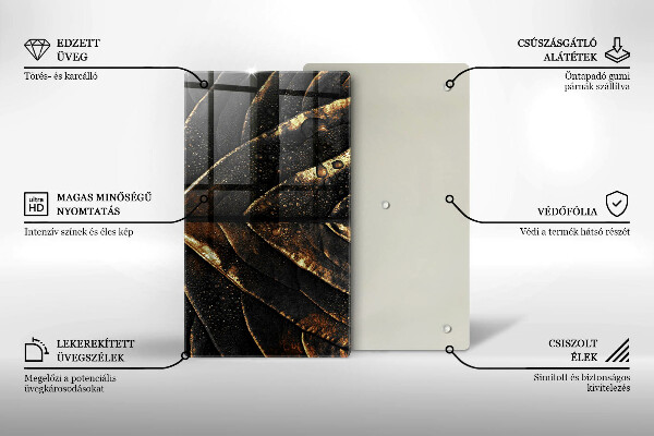 Copri piano cottura Foglia d'oro