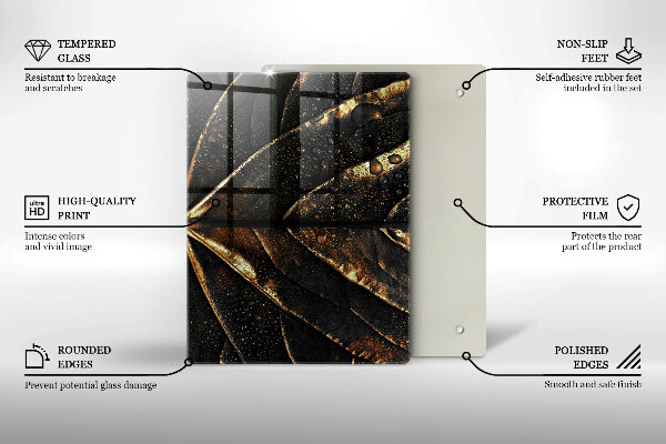 Copri piano cottura Foglia d'oro