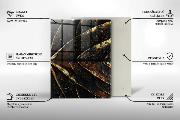 Copri piano cottura Foglia d'oro