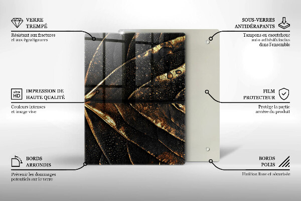Copri piano cottura Foglia d'oro