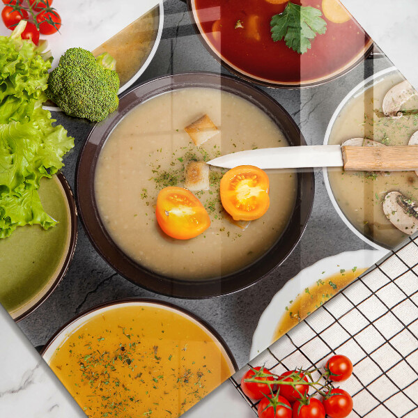 Copri piano cottura Zuppe colorate