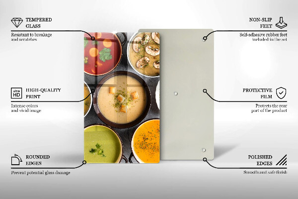 Copri piano cottura Zuppe colorate