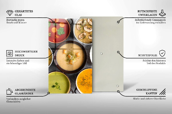 Copri piano cottura Zuppe colorate