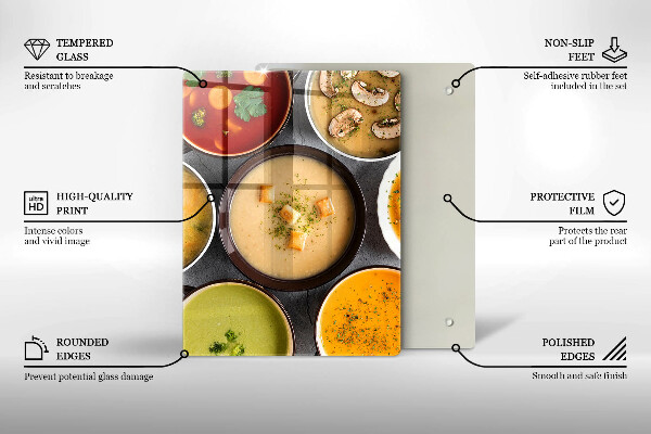 Copri piano cottura Zuppe colorate