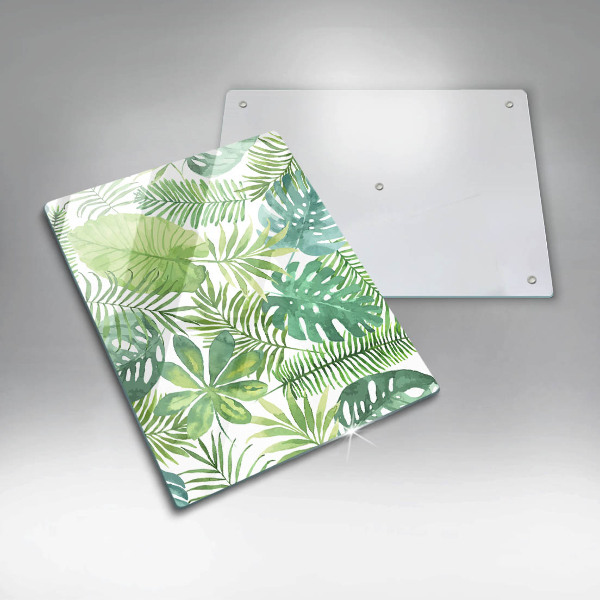 Copri piano induzione Foglie boho dell'acquerello