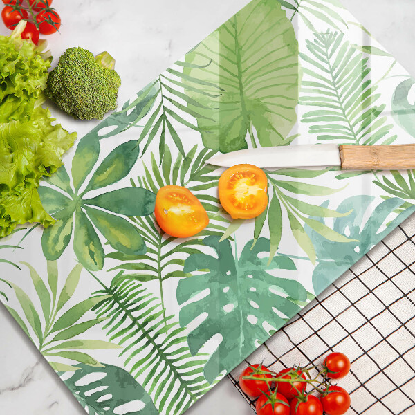 Copri piano induzione Foglie boho dell'acquerello