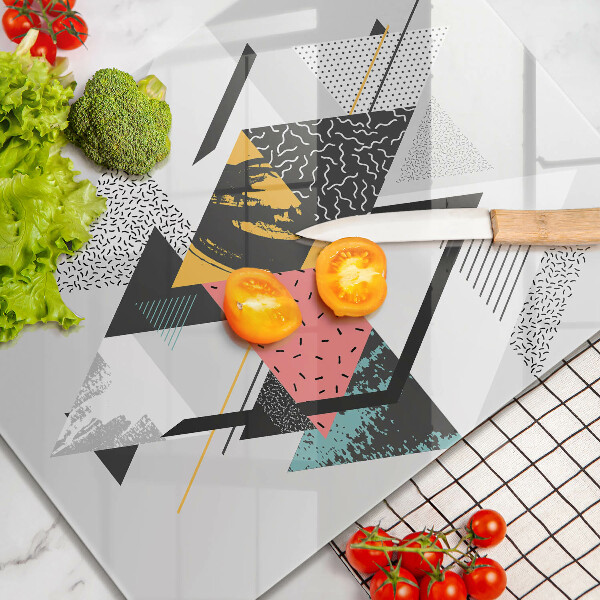 Copri piano induzione Triangoli astratti