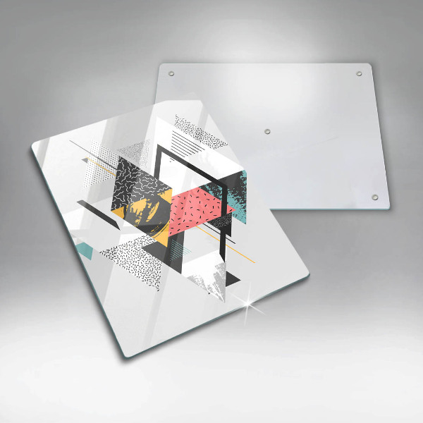 Copri piano induzione Triangoli astratti