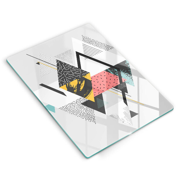 Copri piano induzione Triangoli astratti