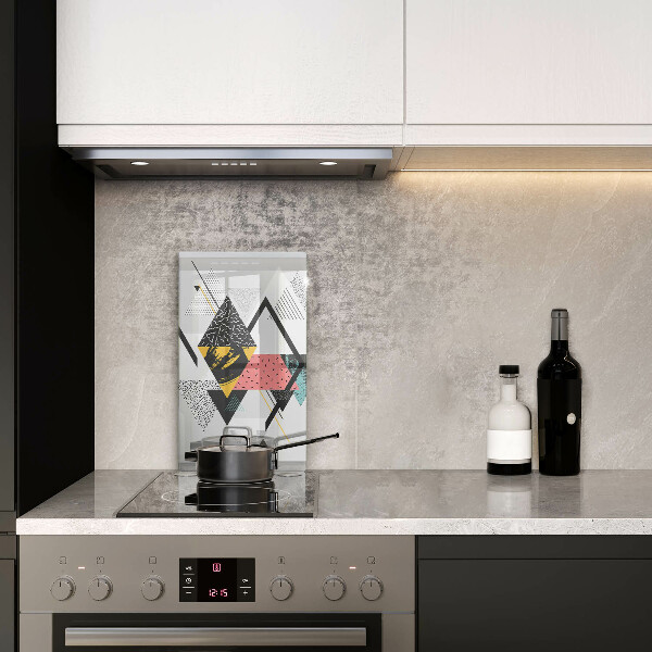 Copri piano induzione Triangoli astratti