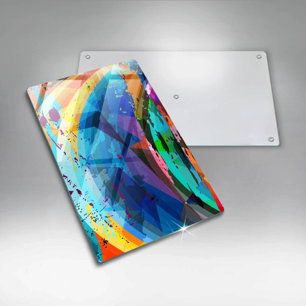 Copri fornello cucina Macchie di vernice colorata