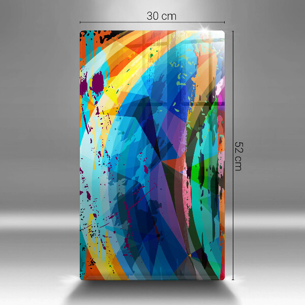 Copri fornello cucina Macchie di vernice colorata