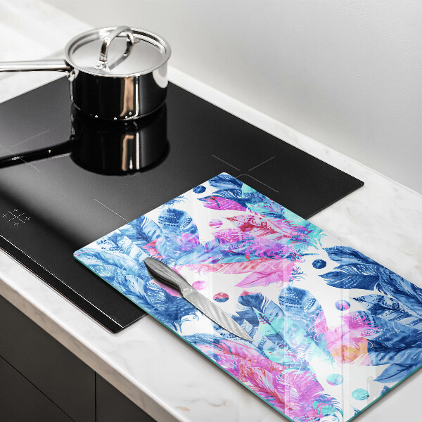 Copri piano induzione Illustrazione di piume boho