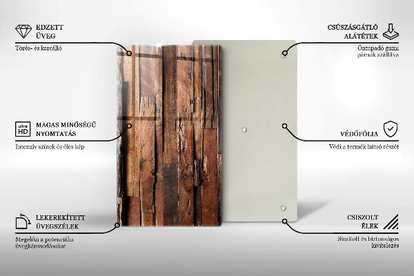 Copri fornello cucina Tavole di legno decorative