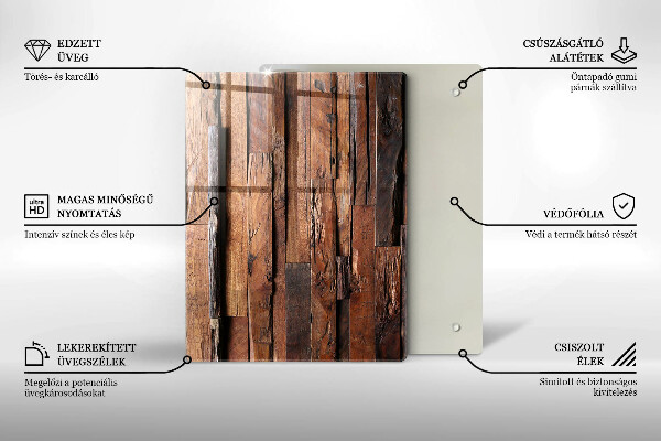 Copri fornello cucina Tavole di legno decorative