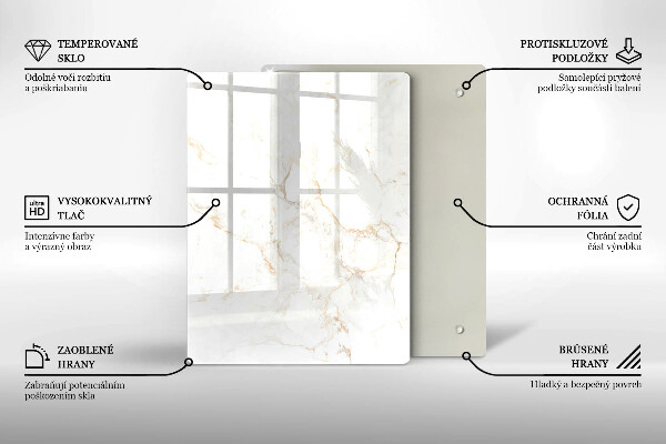 Copri piano induzione Elegante pietra di marmo