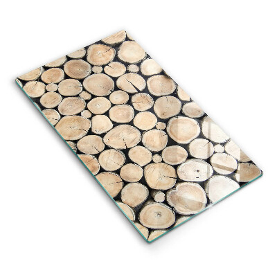 Copri piano induzione Tronchi d'albero in legno