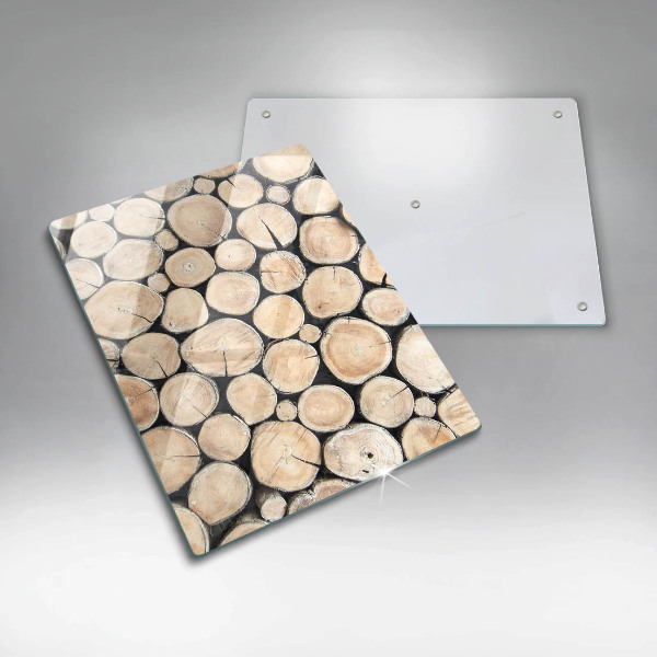 Copri piano induzione Tronchi d'albero in legno