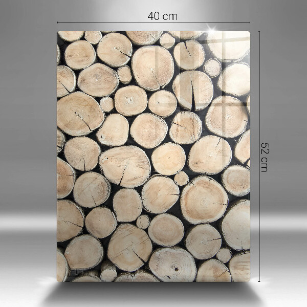 Copri piano induzione Tronchi d'albero in legno