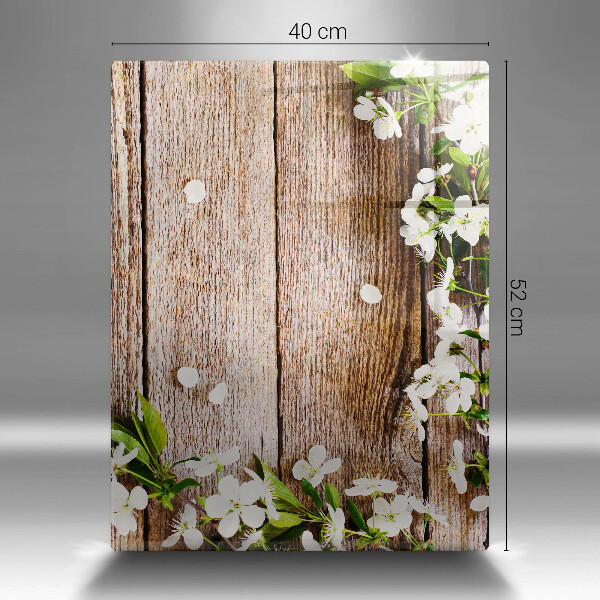 Copri piano induzione Fiori bianchi sulle tavole