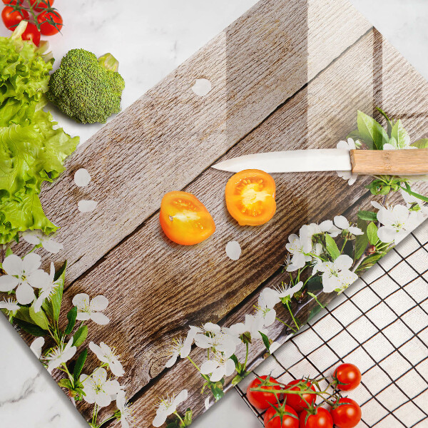 Copri piano induzione Fiori bianchi sulle tavole