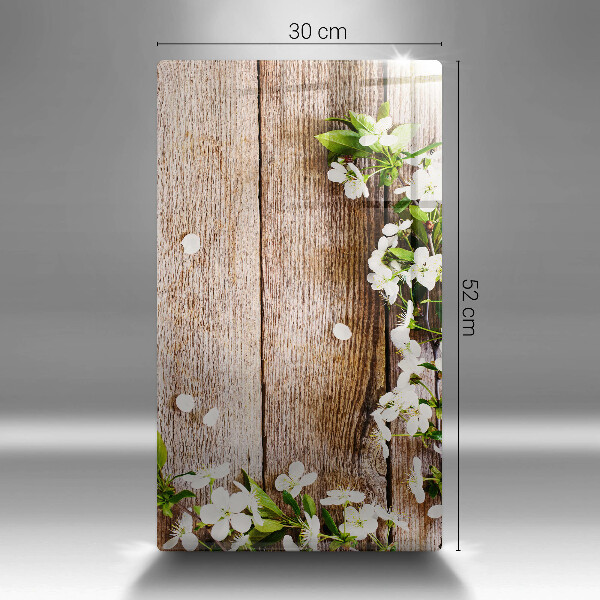 Copri piano induzione Fiori bianchi sulle tavole