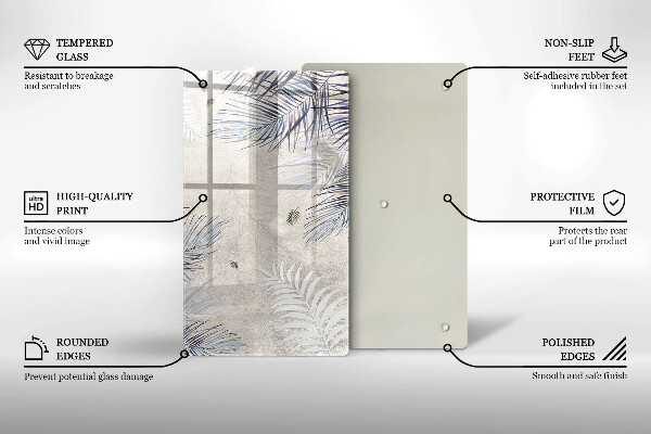 Copri piano induzione Foglie sottili