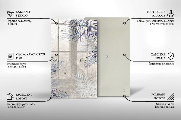 Copri piano induzione Foglie sottili