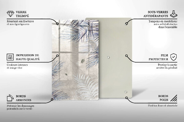 Copri piano induzione Foglie sottili