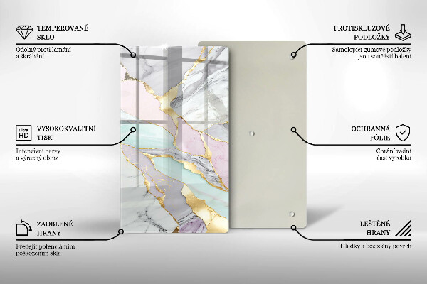 Copri piano induzione Marmo pastello