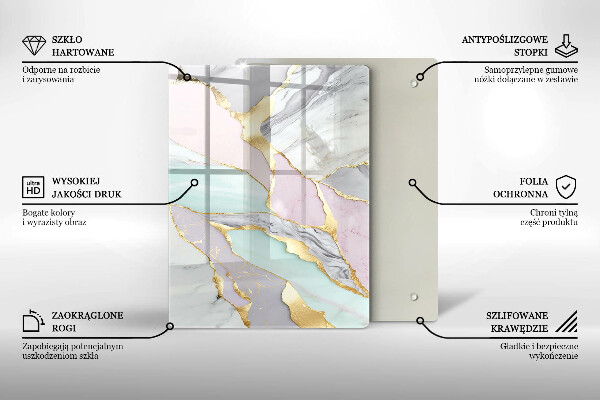 Copri piano induzione Marmo pastello